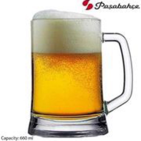 Brand NEW, Pasabahce Glass Pub 17oz Beer Mugs 2 Pcs Set - Picture 3 of 3